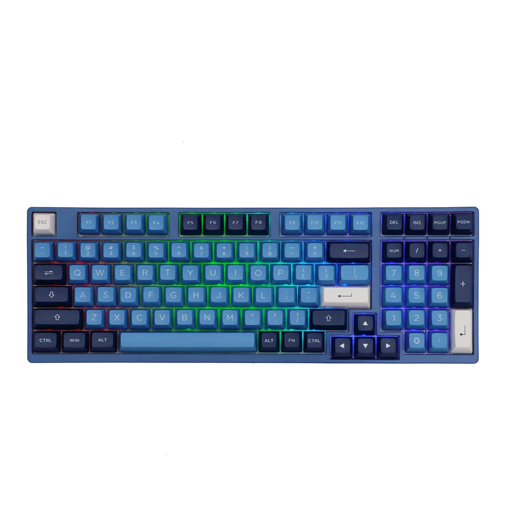 

Механическая клавиатура AKKO Ocean Star 3098B 90% с 98 клавишами, клавиши с горячей заменой, Bluetooth, ASA клавиши, переключатели RGB AKKO CS Jelly