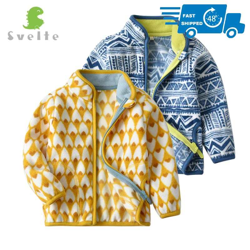 SVELTE/для От 2 до 7 лет милые детские и для маленьких мальчиков флисовая куртка детей