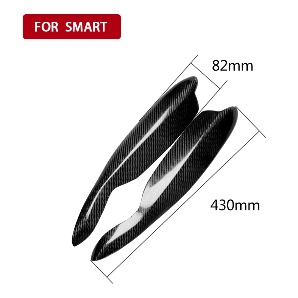

Carbon Fiber Headlight Eyelids Headlamp Eyebrows Trim Decorative Stickers for Smart Fortwo W451 2007-2014 Car Exterior Accessory