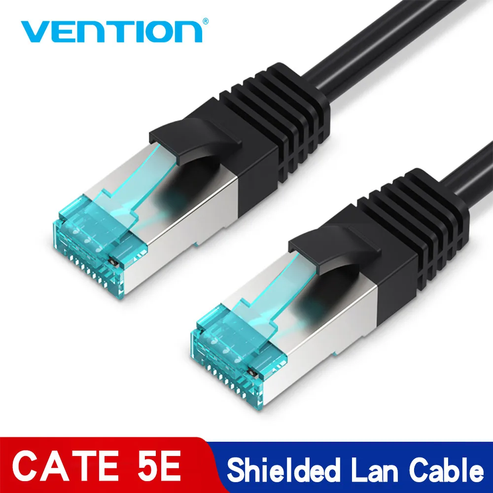 

Кабель RJ45 Ethernet CAT 5, 0,75 м, 1 м, 1,5 м, 2 м, 30 м, Vention, FTP, для подключения PS2, ПК, маршрутизатора