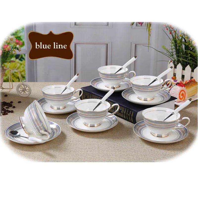 1 Набор теплых королевских роскошных кофейных чашек из костяного фарфора Премиум