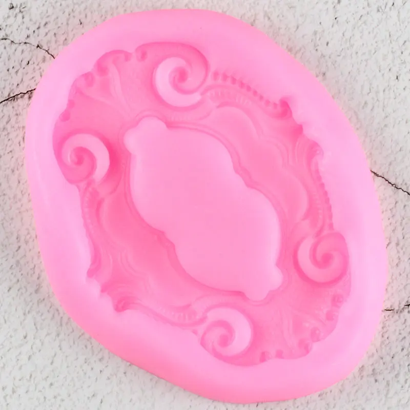 Винтажная рамка силиконовые формы сделай сам рельефный кекс конфеты глина