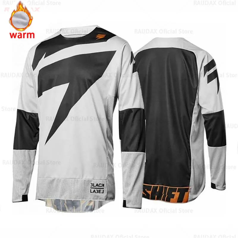 Новинка зимняя Флисовая Кофта для бездорожья горного велосипеда DH трикотаж