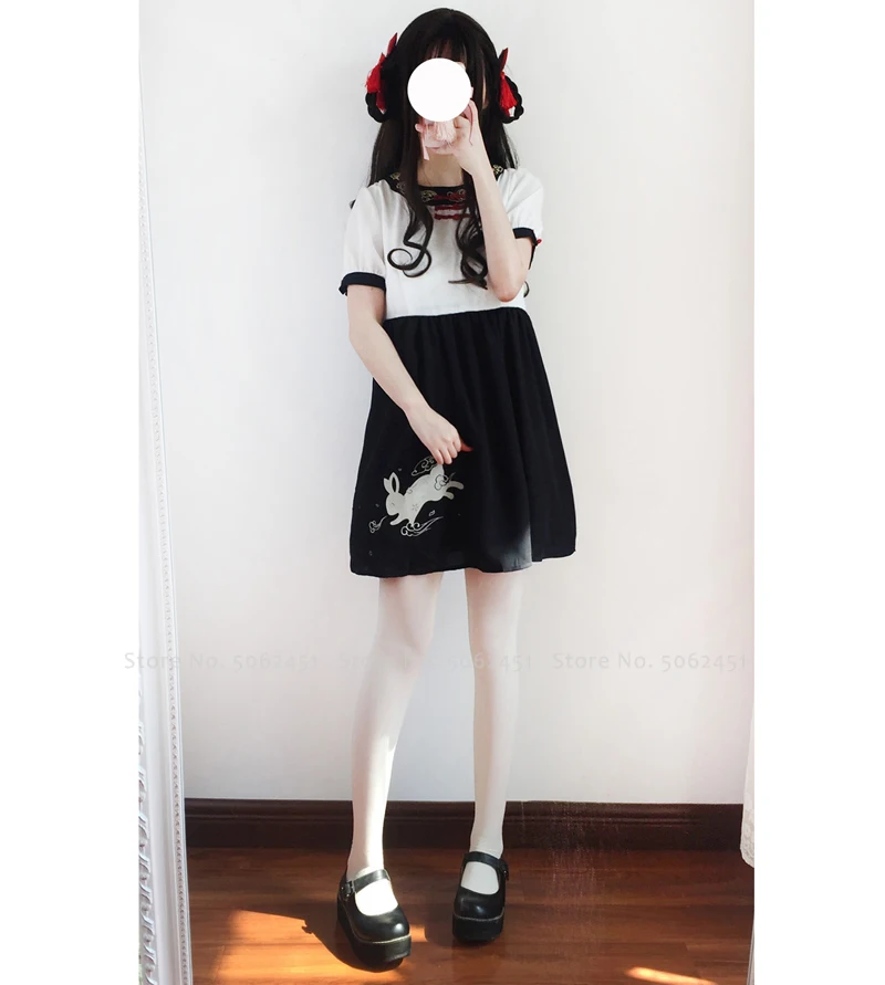 Кимоно женское в японском стиле хаори кавайная одежда с мультяшным принтом