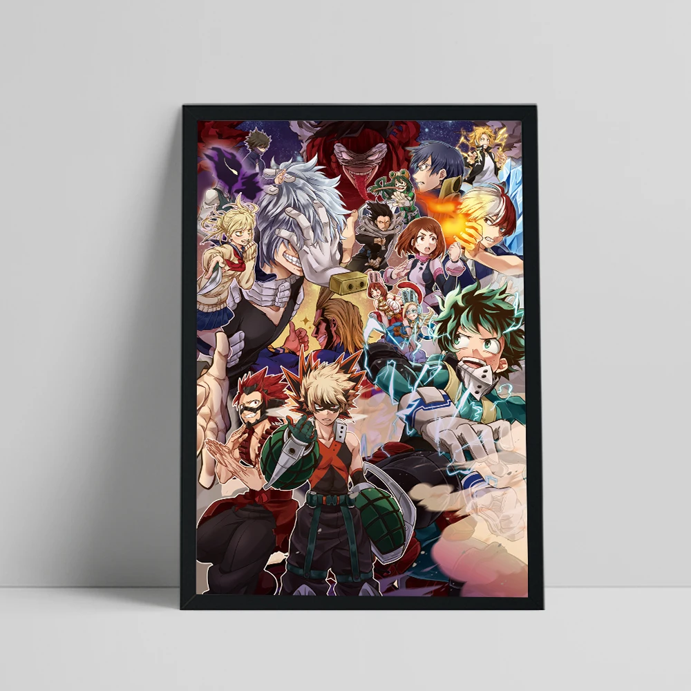 

New My Hero Academia Posters and Prints Boku No Japanese Anime Wall Stickers Canvas Painting Art Decoration Home Decor Cuadros