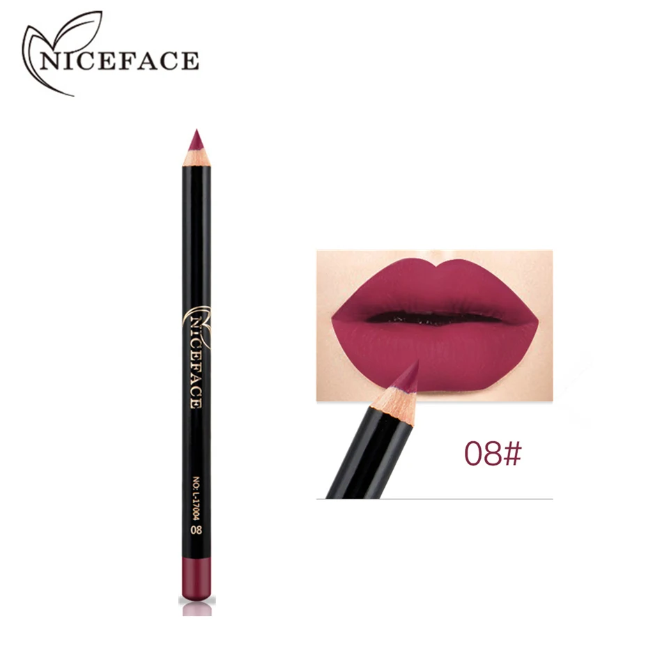 

Professional Sexy Red Makeup Liplipstick Pencil Waterproof Long Lasting Tint Sexy Red Lip Velvet Matte Liner Pen Lipstick Set