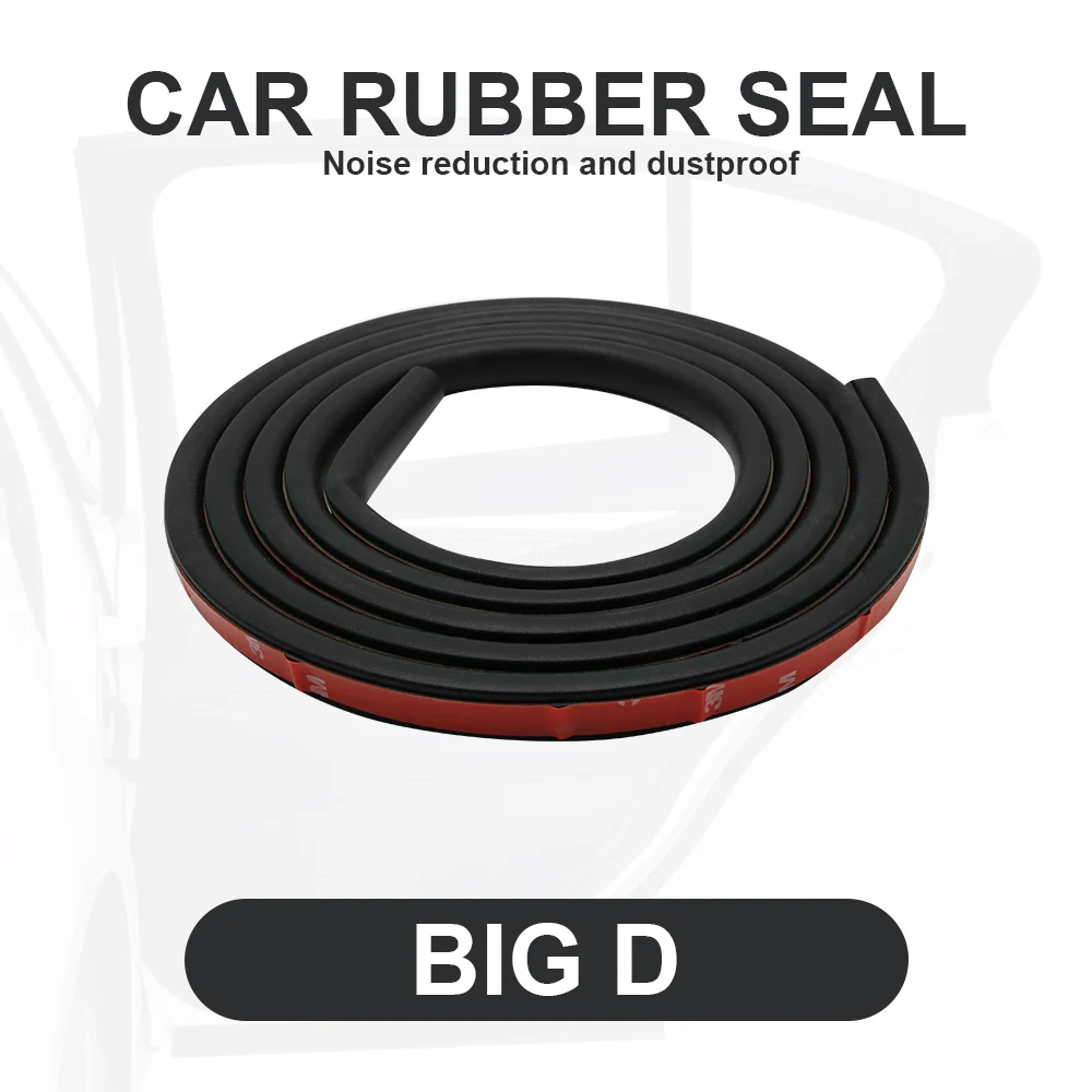 5 метров большой D стиль клейкая дверь уплотнение грузовик капот край резиновый