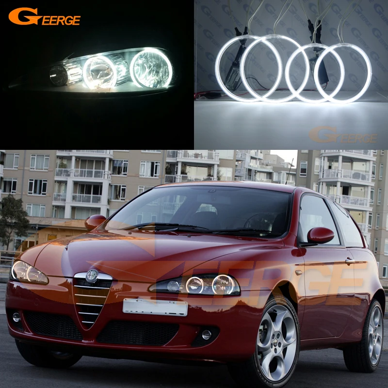 Для Alfa Romeo 147 2005 2006 2007 2008 2009 2010 отличные ультра яркие CCFL ангельские глазки Halo кольца