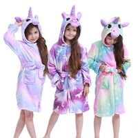 children bathrobe baby bath robe animal tiger unicorn hooded bathrobes for boys girl pyjamas nightgown kids sleepwear blanket