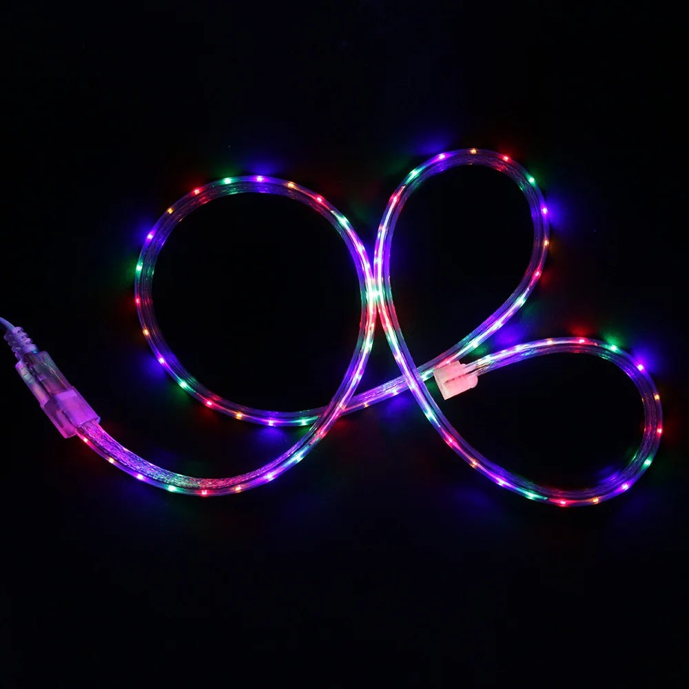 Waterproof Led Strip RGB Light 220V Flexible Holiday Lighting String Home Decoration Ribbon Tape Lamp + 8 Modes Controller | Лампы и
