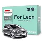 12 шт. комплект светодиодных ламп для внутреннего освещения для Seat Leon MK2 1P 1P1 2005 2006 2007 2008 2009 2010 светодиодный 2011 светодиодные лампы Canbus для чтения