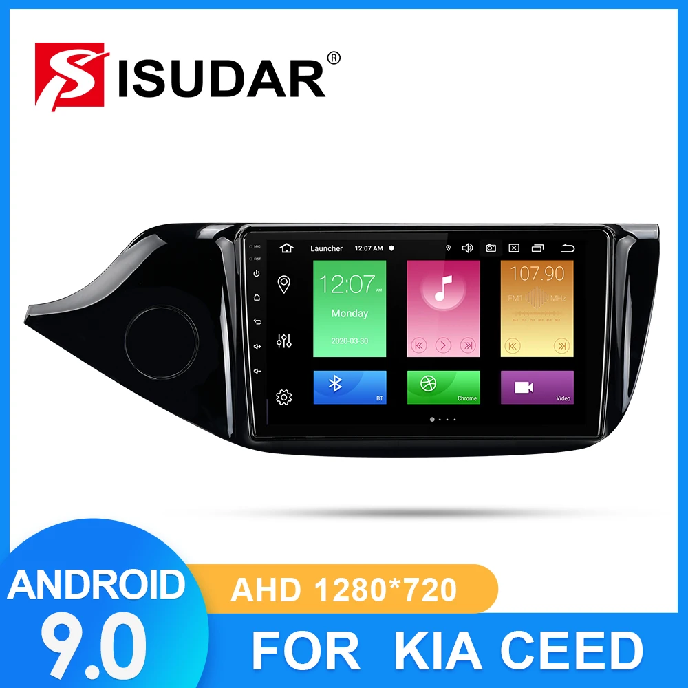 ISUDAR автомобильное радио для Kia CEED Cee 'd 2 JD 2012 2016 din Android 9 Авторадио Мультимедиа GPS DVR