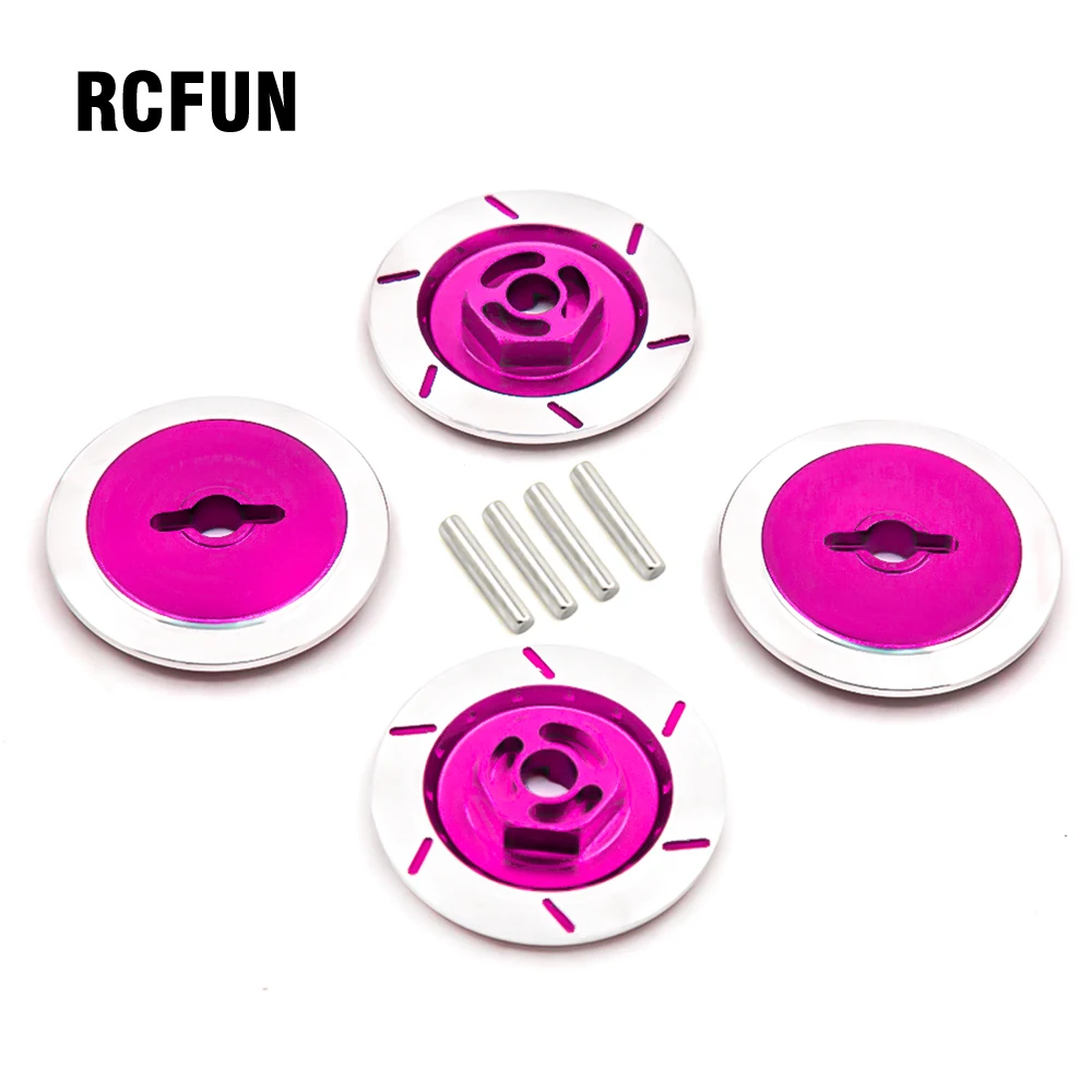 

4pcsAluminum Alloy Brake Disc Wheel Rim Box Metal Hex Adapter 12MM For 1/10 HSP Fly Fish Buggy Truck 94123 94122 RC Car