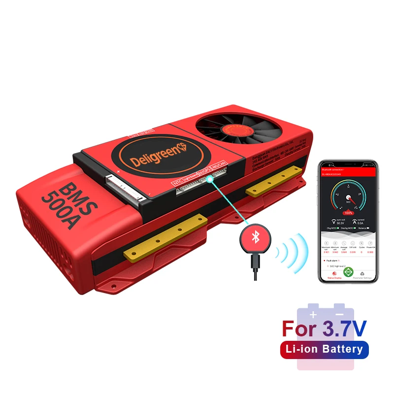 24S 300A Li Ion Smart BMS 17S 400A 20S 500A для 3 7 В Номинальная литиевые с вентилятором UART Bluetooth