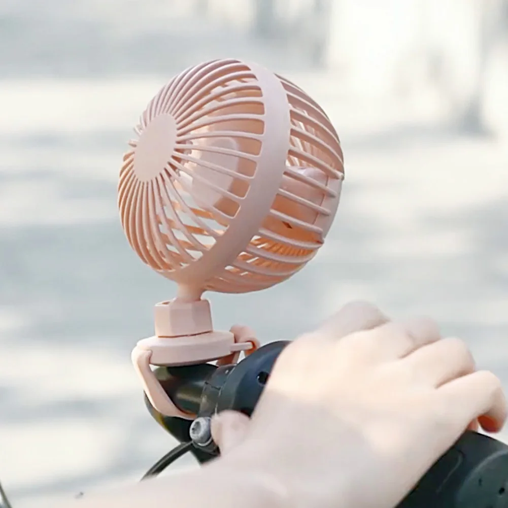 

USB Rechargeable Fan with Comfortable Wrist Strap Portable Mini Clip Cooling Fan for Indoors Outdoors Baby Stroller Dropshipping