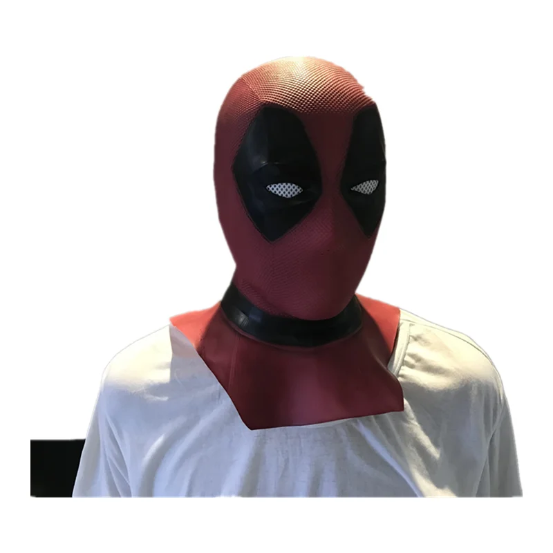 Новый латексный шлем на всю голову Дэдпул Уэйд Уинстон Уилсон костюм для