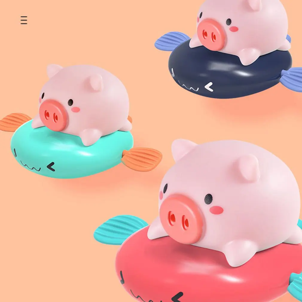 

Baby Bathing Toy Clockwork Swimming Small Float and Play Bubbles Bath Toy Summer Play Water Toys Children'S Toys