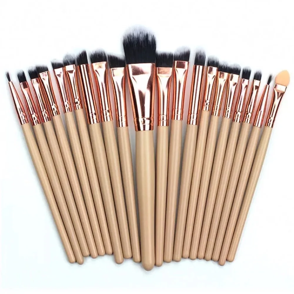 Makeup Tools Set of 20 Brushes Foundation Loose Powder Blush Eye Beginner | Красота и здоровье