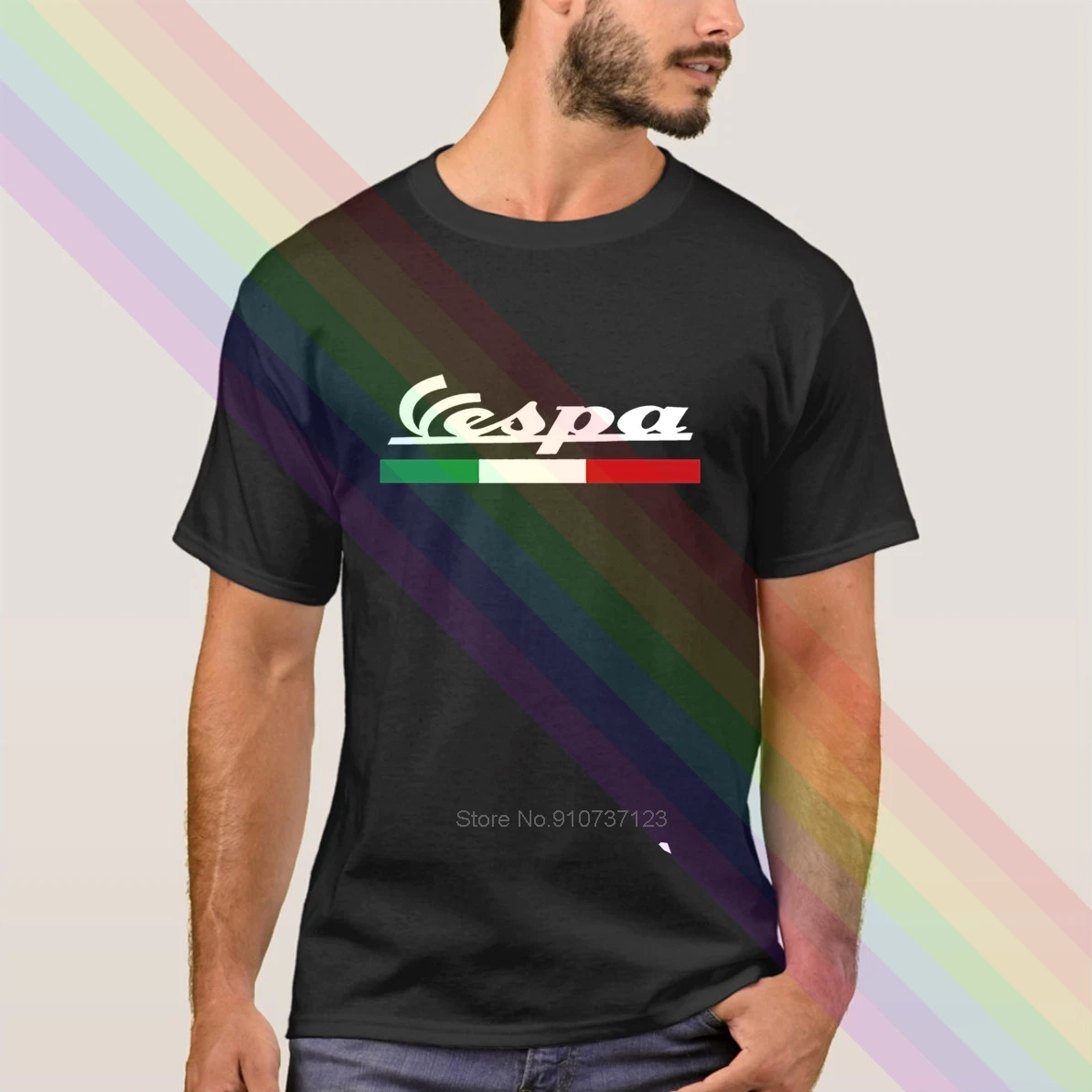 Новинка 2020 летняя повседневная футболка Vespa одежда из 100% хлопка Футболка женская