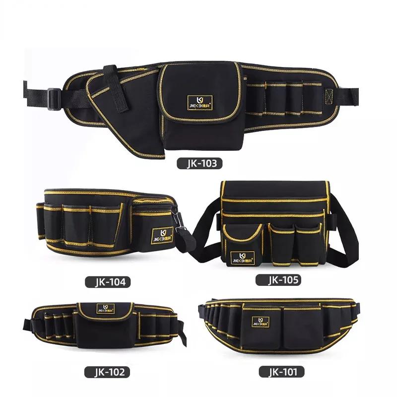 

Multi-Function Waist Pack Repair Tool Bag High Capacity Tool Bag Waterproof Hardware Electrician Wrench Pliers Storage Bag