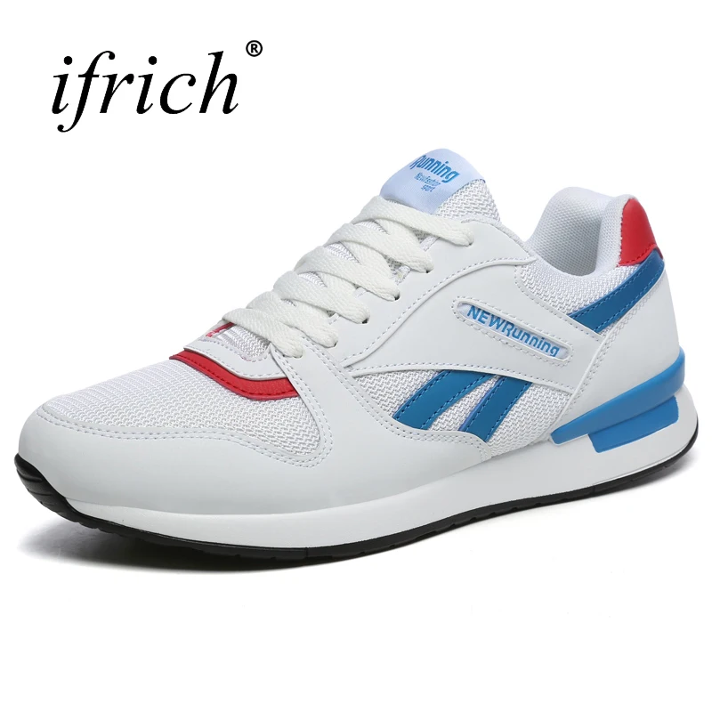 Мужская Спортивная обувь Ifrich серая на шнуровке удобная Дизайнерская для