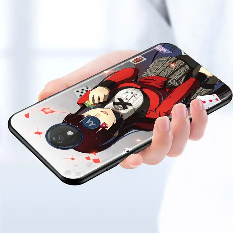 

Jabami Yumeko Kakegurui for Motorola G9 G8 G E7 E6 One Play Marco Hyper Fusion Stylus Power Edge Plus Black Phone Case