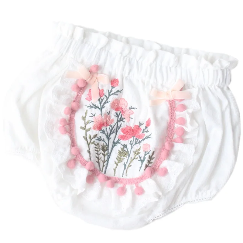 

New Lace Baby Girls Pants Infatns Lace Baby Christening First Birthday Photo Wedding Birthday Hand Made Embroy Cute Bloomers