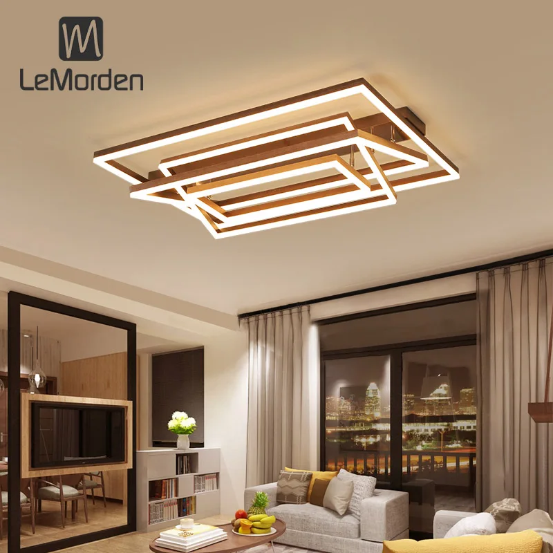 Светодиодные люстры LeModern для гостиной спальни столовой кабинета белые
