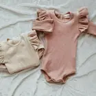 Зимние комбинезоны для маленьких девочек, осенняя одежда для новорожденных принцесс, комбинезон для девочек и мальчиков с длинным рукавом, Детские наряды, свитер, ткань