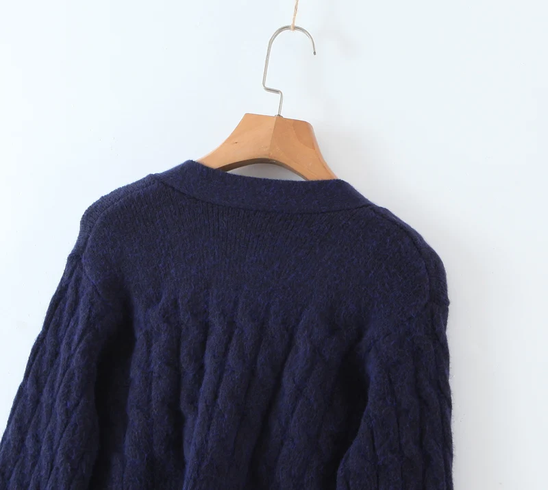 

2020 Autumn Casual Style Computer Knitted Lady's Pullovers Top V-neck Full Sleeve Fake Two Pieces Solid Women's Sweaters