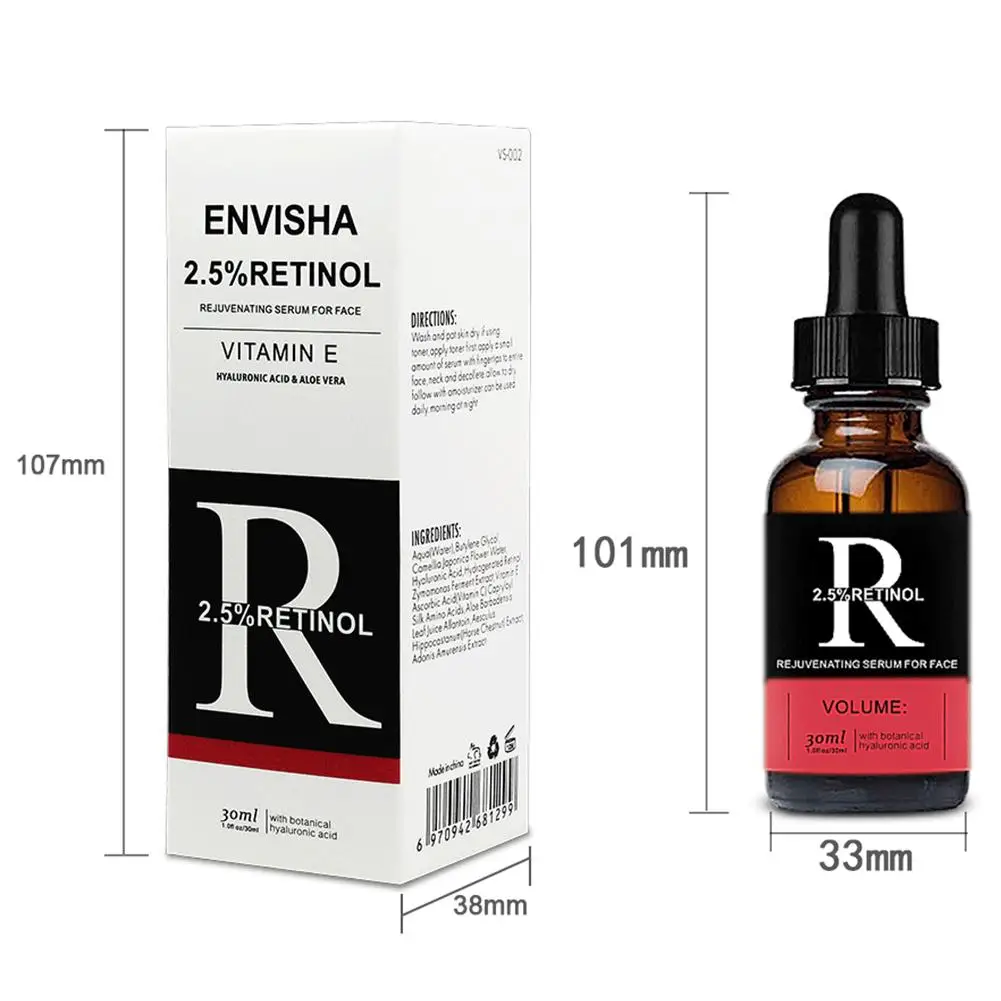 Ретинол эссенция для уменьшения тонких линий ровный тон кожи солнечные пятна и