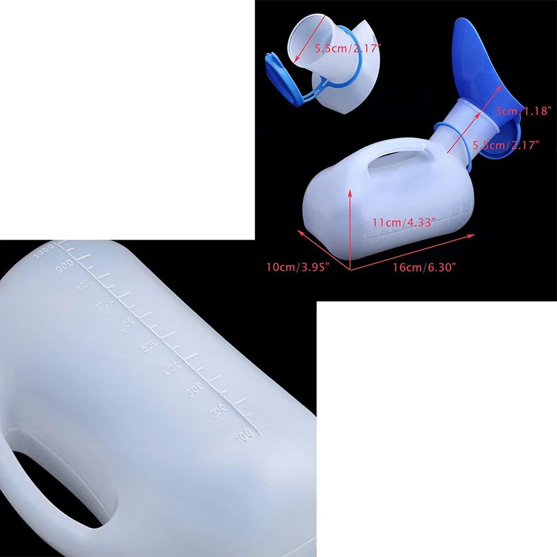 1000 мл Новый горячая распродажа женский мужской портативный мобильный туалет
