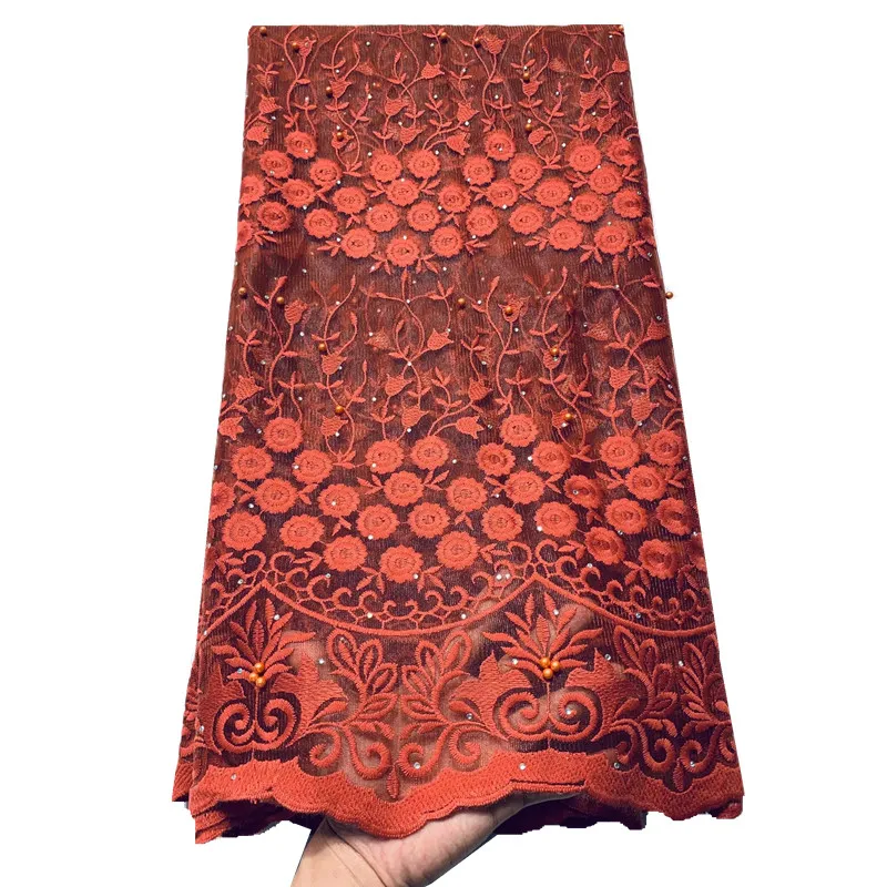

high quality lace flowers latest nigerian lace styles french party lace fabrics 5 yards 2020 tulle fabric