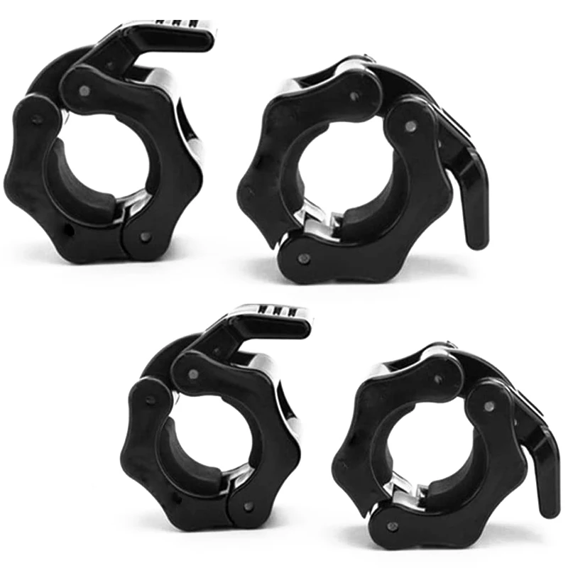 

1-Inch Barbell Collar Dumbbell Collars Quick Release Barbell Locking Collar Clamps for Weightlifting Training 4 Pack