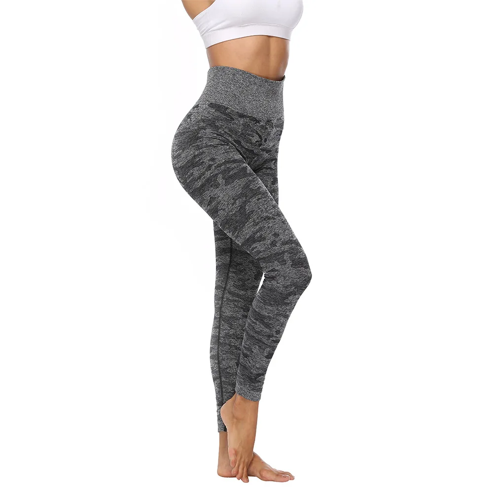 LUOYIYANG Sexy Seamless Leggings for Women Pants Elastic and Quick-drying Camouflage Leggings Sports Fitness Women Clothing