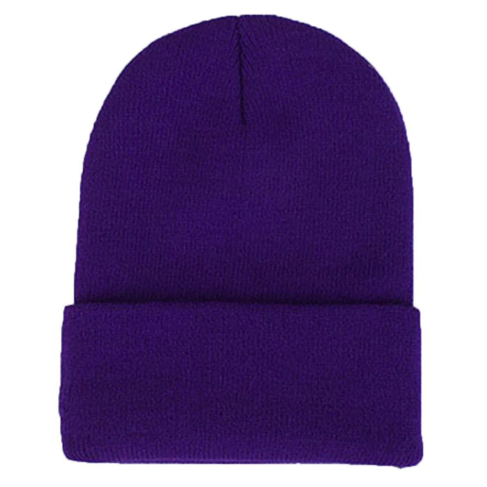 

Solid Unisex Beanie Autumn Winter Wool Blends Soft Warm Knitted Cap Men Women SkullCap Hats Gorro Ski Caps 6 Colors Beanies