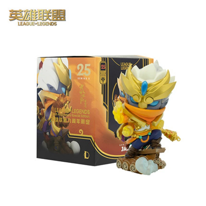 

League of Legends Valkyrie Jax Anime Games Peripheral Toy Hand-Made Model Decoration Doll Collectibles Figurines Toys Gift