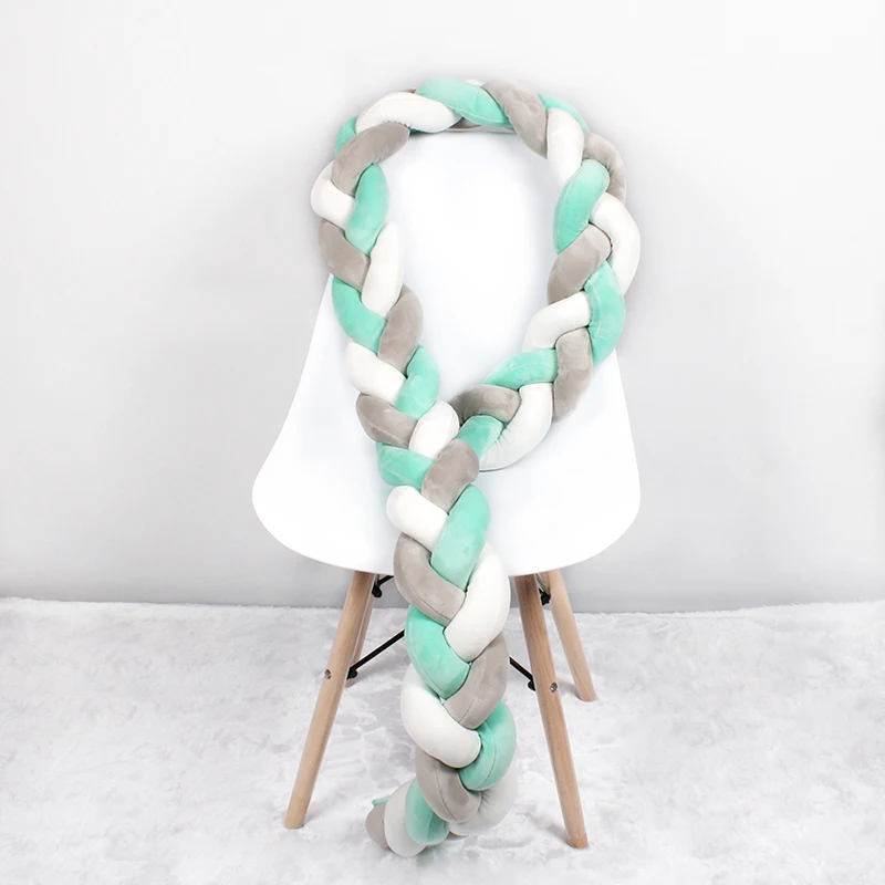 Бампер для новорожденных длиной 2 м/3 м коса с узлом дружественная кожи подушка