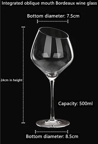 Crystal Wine Glass Multi-variety Hot-selling Capacity Large Burgundy Tasting Goblet Household High-grade Grape Juice Cup | Дом и сад