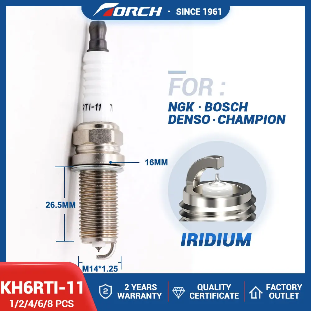 

Iridium Spark Candles Torch KH6RTI-11 for LFR6AIX-11 6619 Fit for Volvo Toyota Suzuki Subaru Saab Lexus Honda BMW Mercedes-Benz