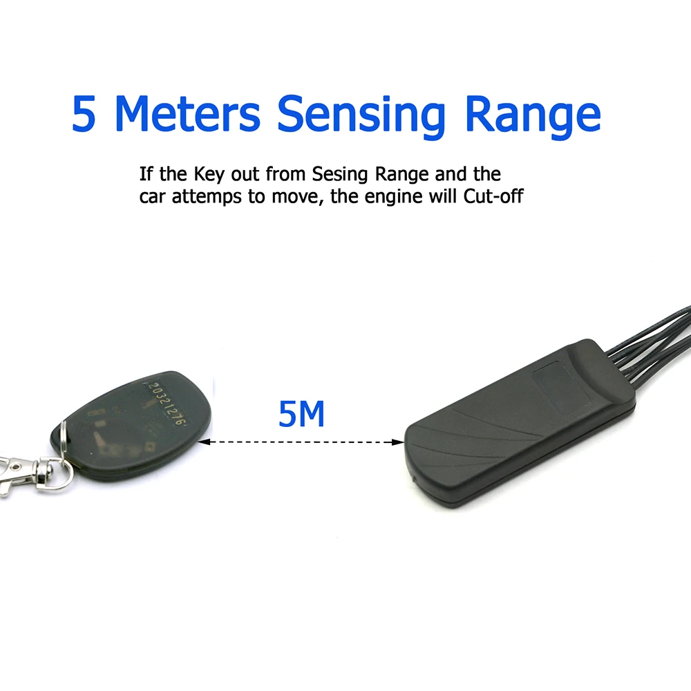 Беспроводная автомобильная система иммобилайзера с датчиком акселерометра