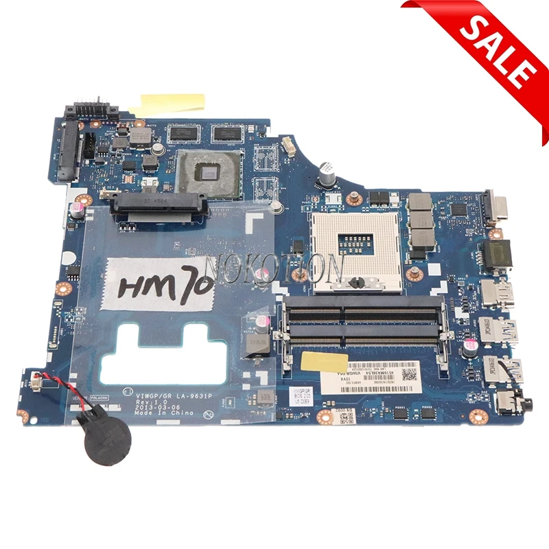 VIWGP GR LA 9631P для lenovo ideapad G500 Материнская плата ноутбука HM70 SJTNV без микросхем CPU