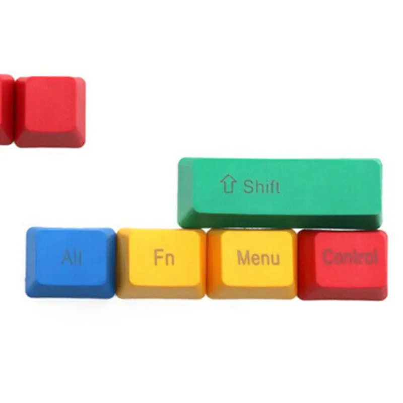 

10pcs PBT Replacement Mechanical Keyboard Keycap RGBY Color OEM Profile Dyesub Keycaps ALT CTRL ESC A6HE