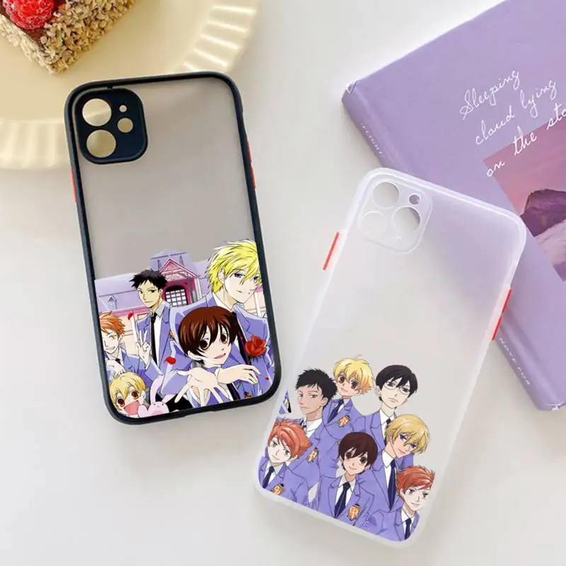 

Oran High School Host Club Phone Case matte transparent For iphone 7 8 11 12 plus mini x xs xr pro max cover