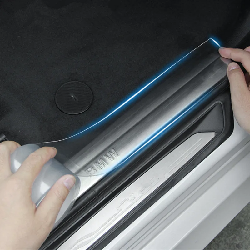 Автомобильные Защитные наклейки на бампер с защитой от царапин прозрачная