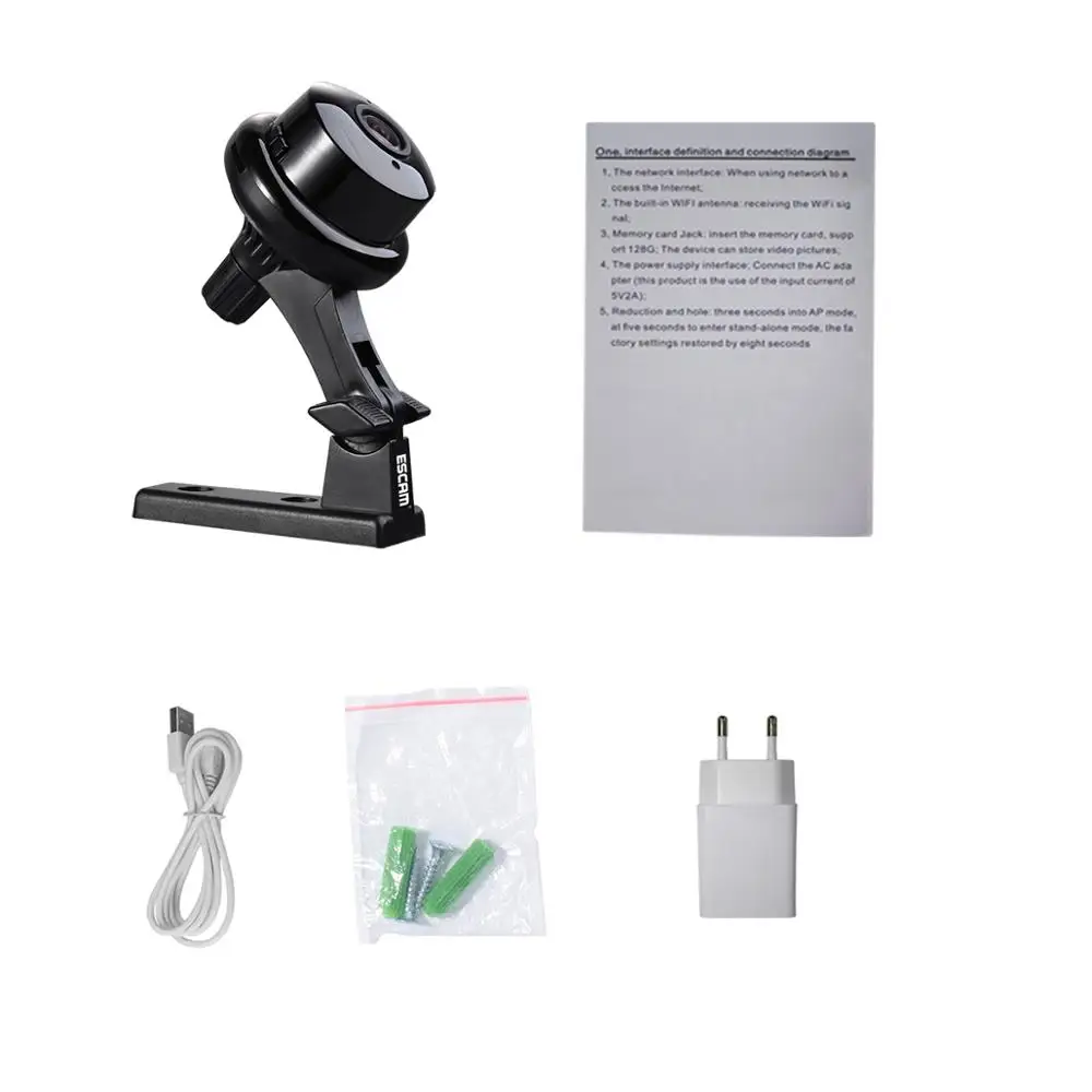 ESCAM Q6 Мини 720P WiFi IP камера беспроводная домашняя видеонаблюдения CCTV Camara Детский