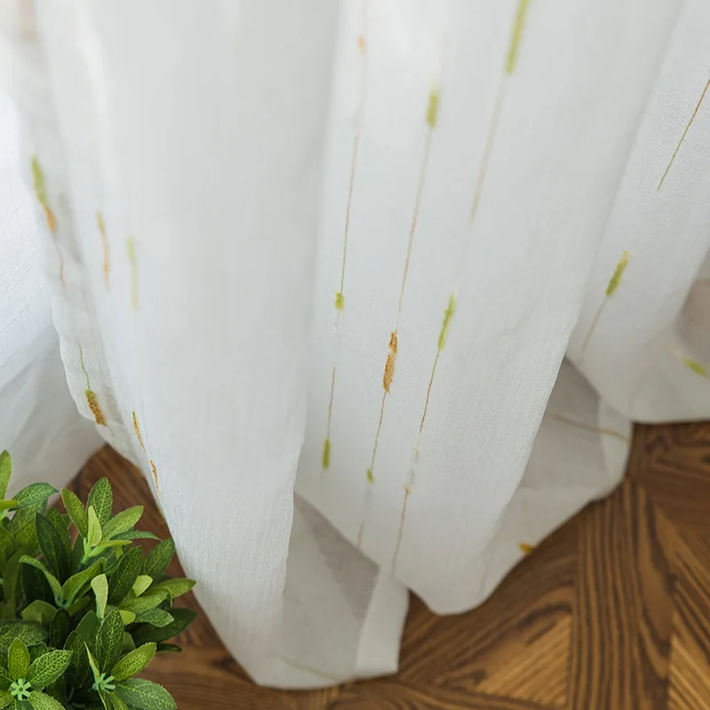 Американский винтажный полосатый фатин для гостиной прозрачная ткань