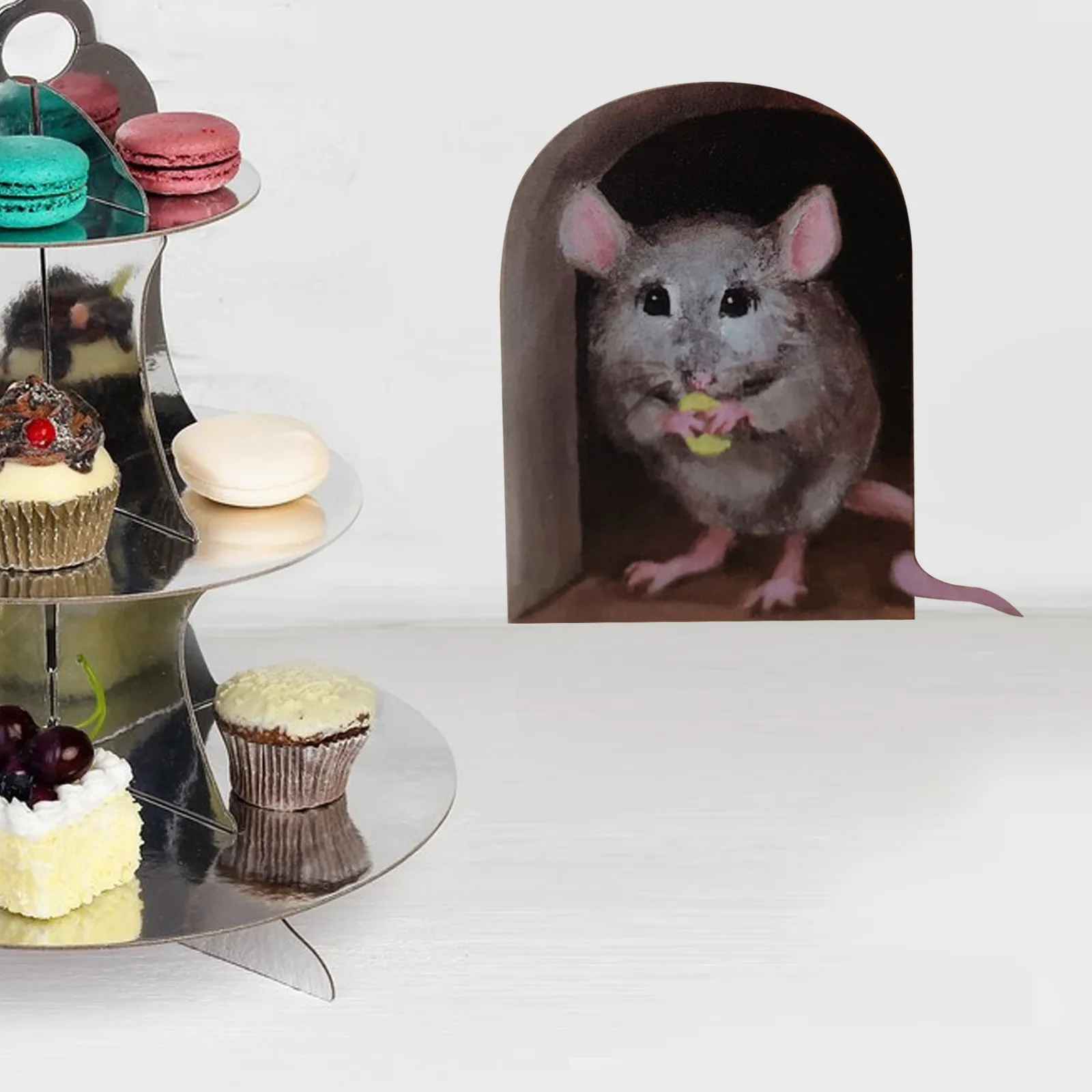 

Stickers Scaredy Mice Mouse hole 3D Wall Sticker Realistic 3D Mouse Wall Sticker Home Decoration Room Decor