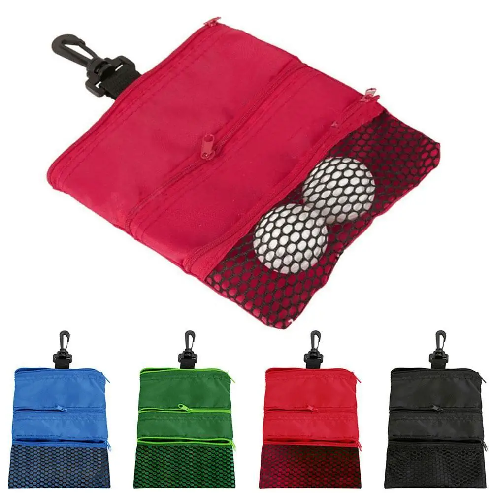 

Portable Golf Bag With Zipper Storage Mesh Bag In Four Colors For Choice Y9Q4