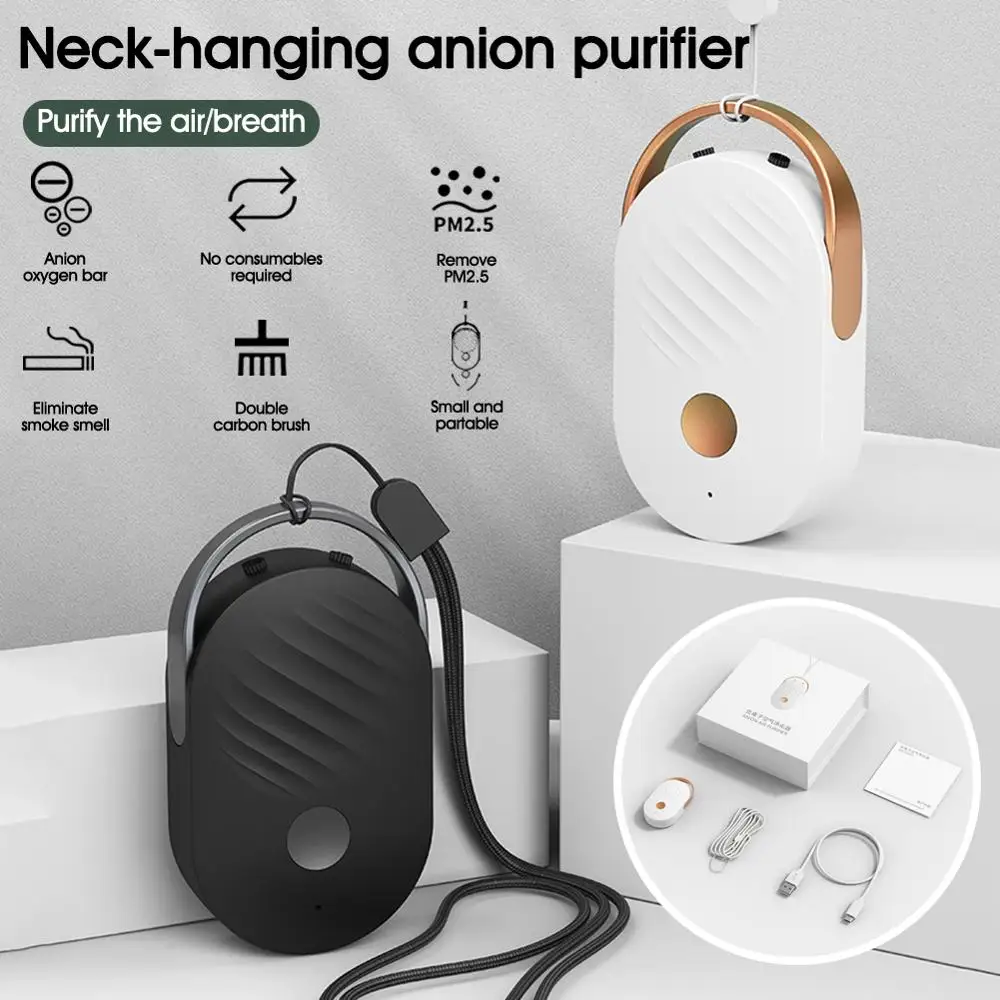 

Mini Hanging Neck Type Negative Ion Air Purifier Portable Necklace Portable Purifier